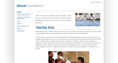 Desktop Screenshot of aboutmartialarts.org
