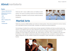 Tablet Screenshot of aboutmartialarts.org
